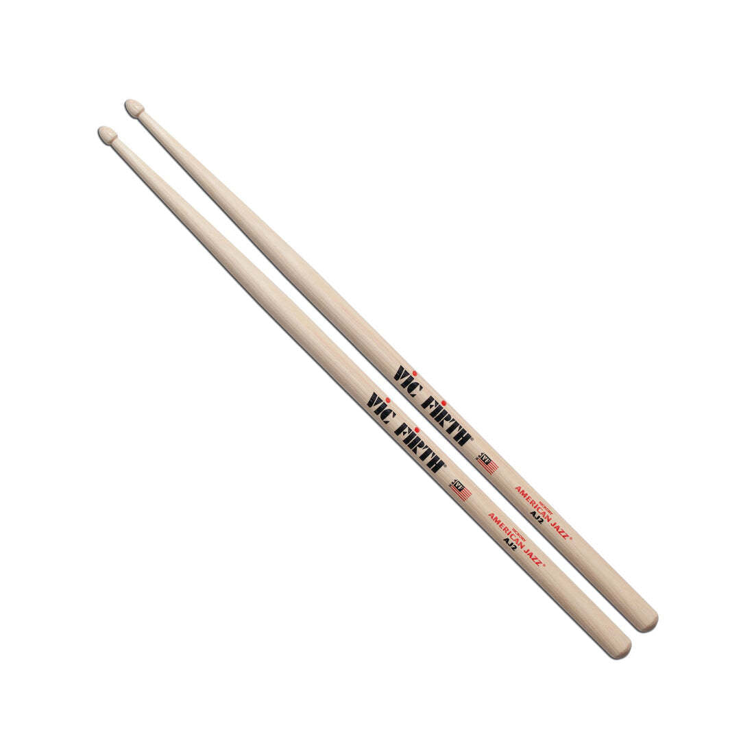 Vic Firth AJ2 American Jazz Hickory Wood Tip Drumsticks