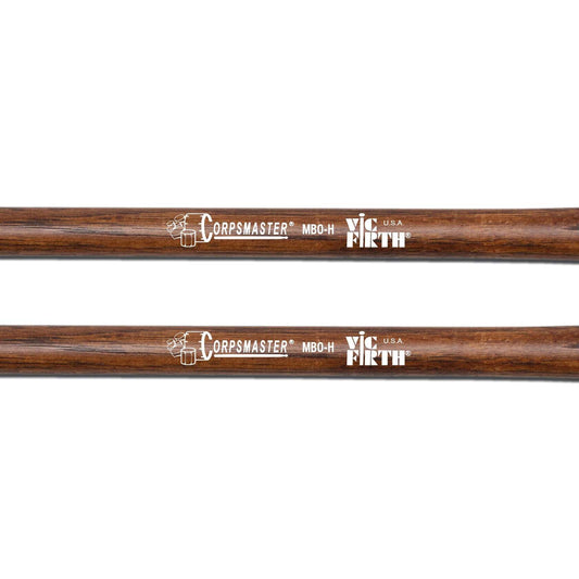 Vic Firth MB0H 14-18" Corpsmaster Hard Marching Bass Drum Mallets - Extra Small Head