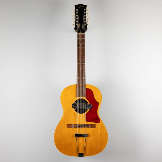 Vintage Gibson B-25-12 12-String Acoustic Guitar with DeArmond Magnetic Pickup