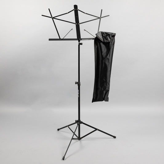Wire Music Stand, Black W/Bag