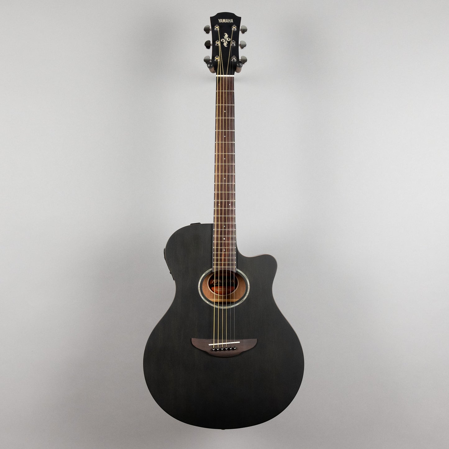Yamaha APX600M Thinline Acoustic Guitar, Smokey Black (Matte)