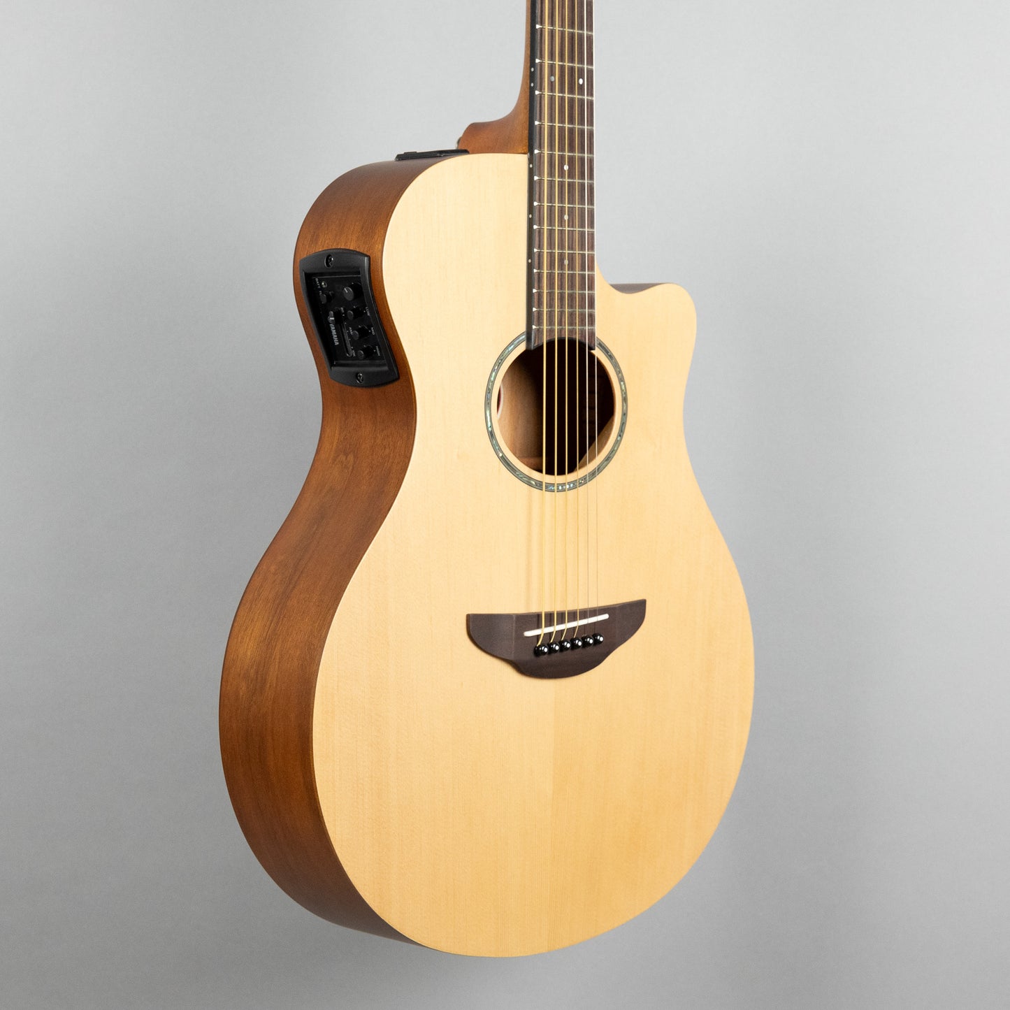 Yamaha APX600M Thinline Cutaway Acoustic Guitar, Natural Satin