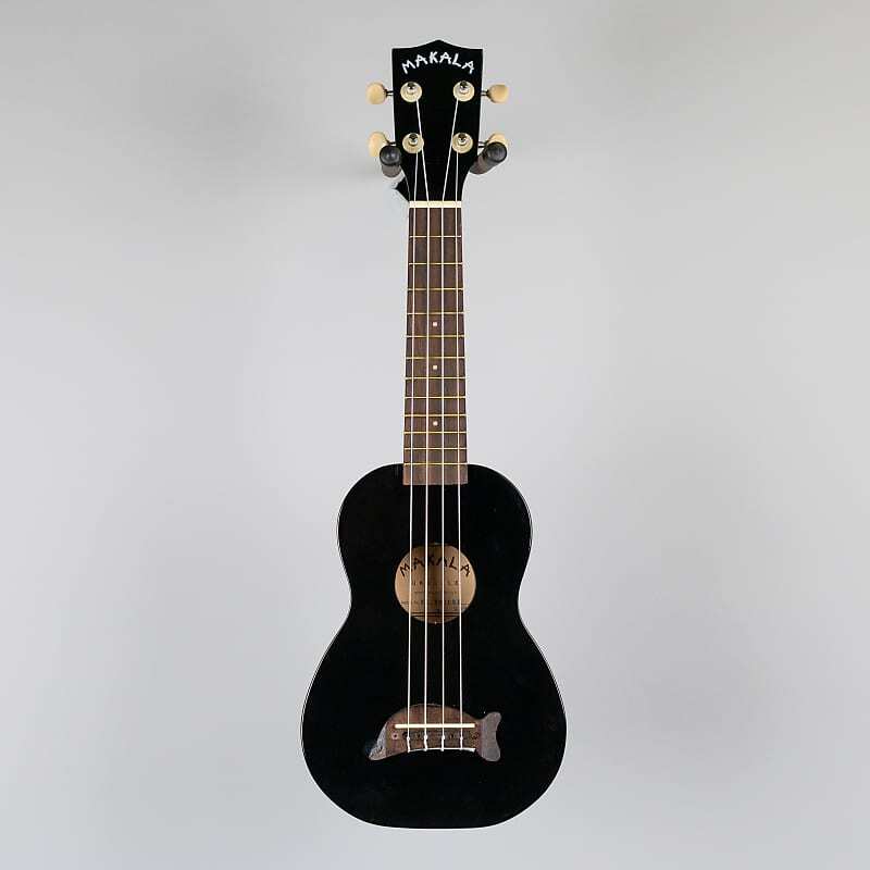 Kala Makala Soprano Dolphin Ukulele, Charcoal Black