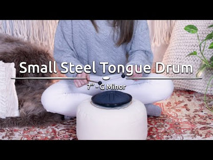Meinl Sonic Energy SSTD2NB 7" Small Steel Tongue Drum, G Minor, Navy Blue