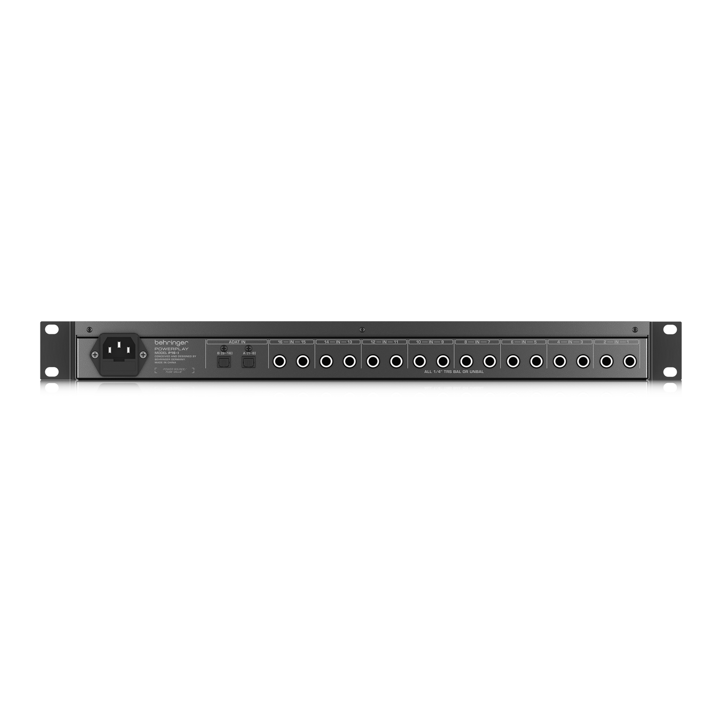 Behringer P16-I 16-Channel 19'' Input Module with Analog and ADAT Optical Inputs