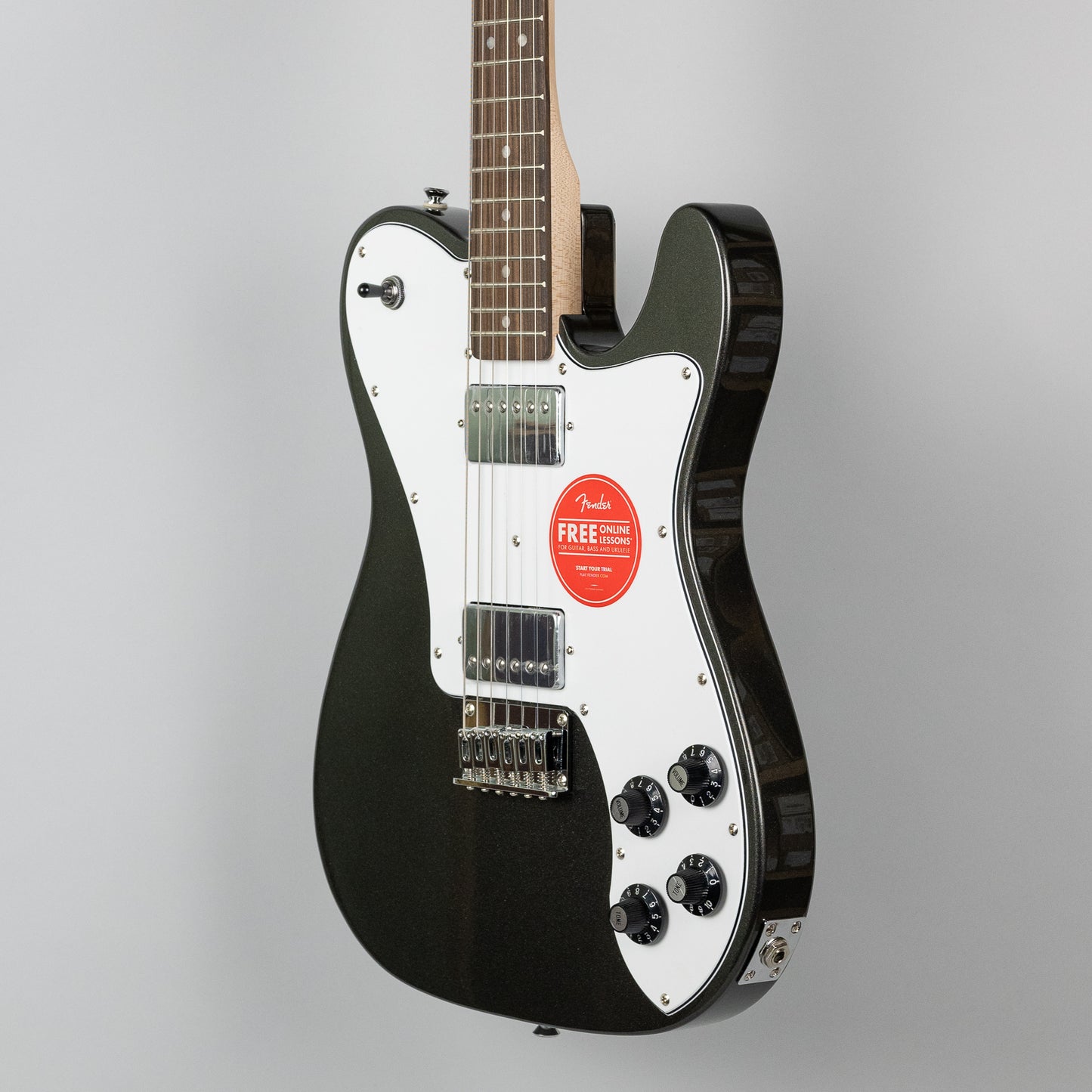 Squier Affinity Series Telecaster Deluxe in Charcoal Frost Metallic