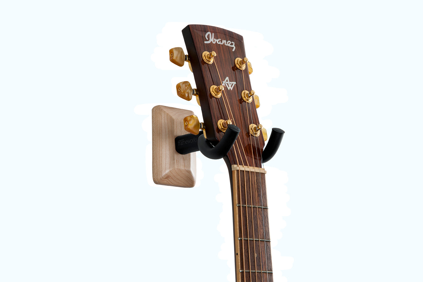 Gator Wall Mount Guitar Hanger, Maple