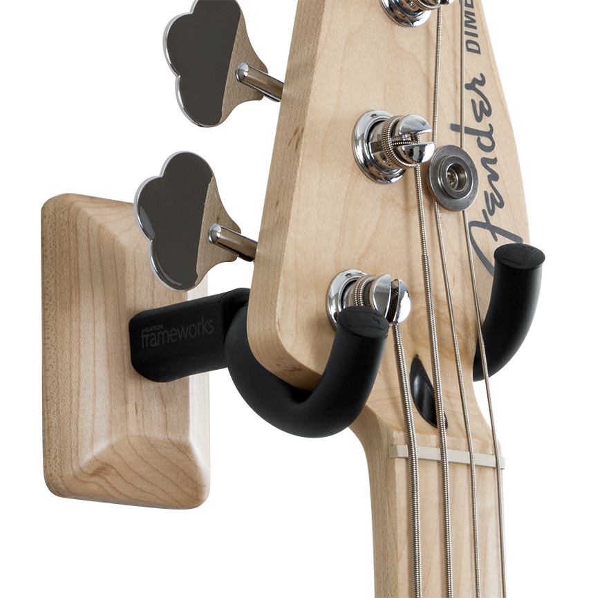 Gator Wall Mount Guitar Hanger, Maple