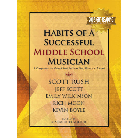 Habits of a Successful Middle School Musician Alto Sax Book