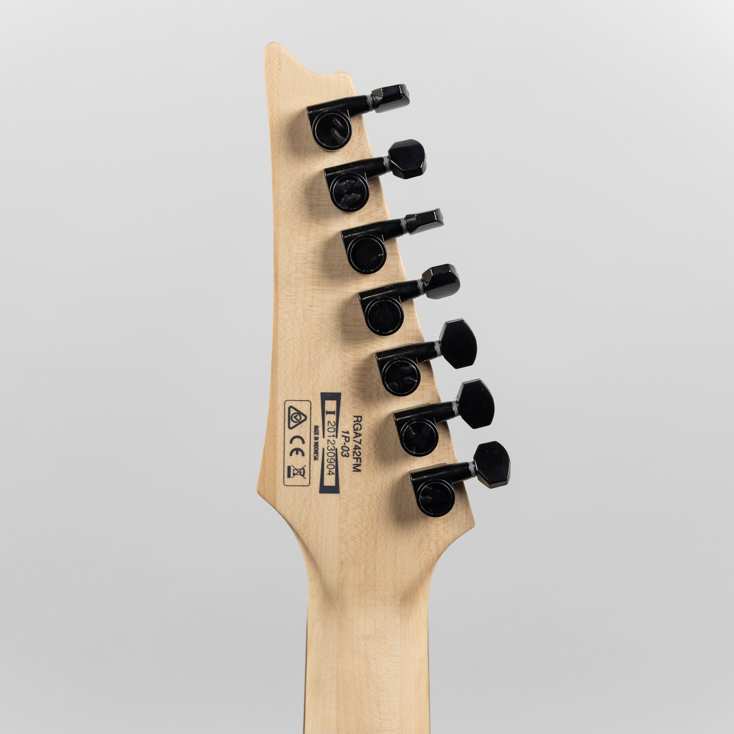 Ibanez RGA742FM-TGF 7-String Electric Guitar in Transparent Gray Flat