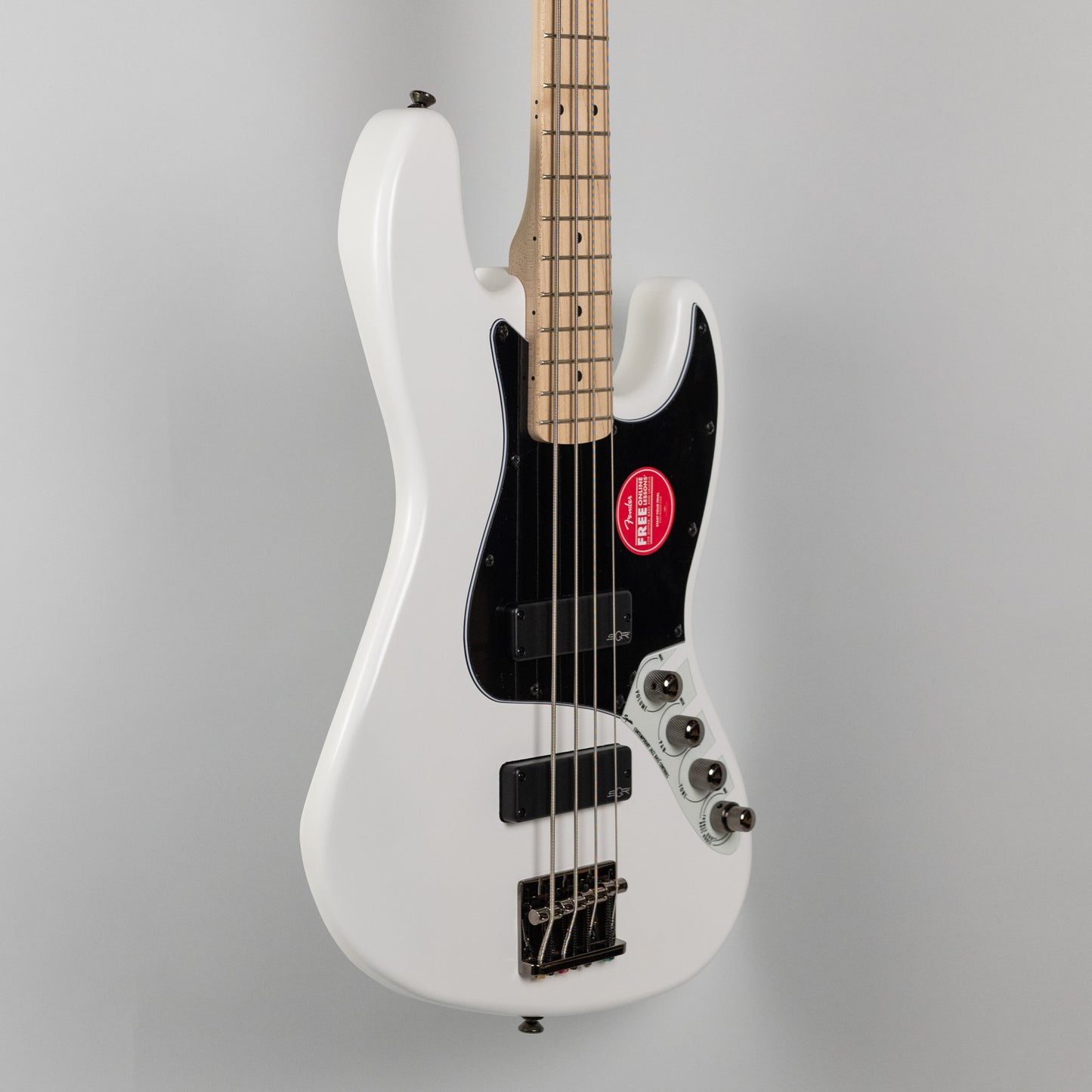 Squier Contemporary Active Jazz Bass HH in Flat White
