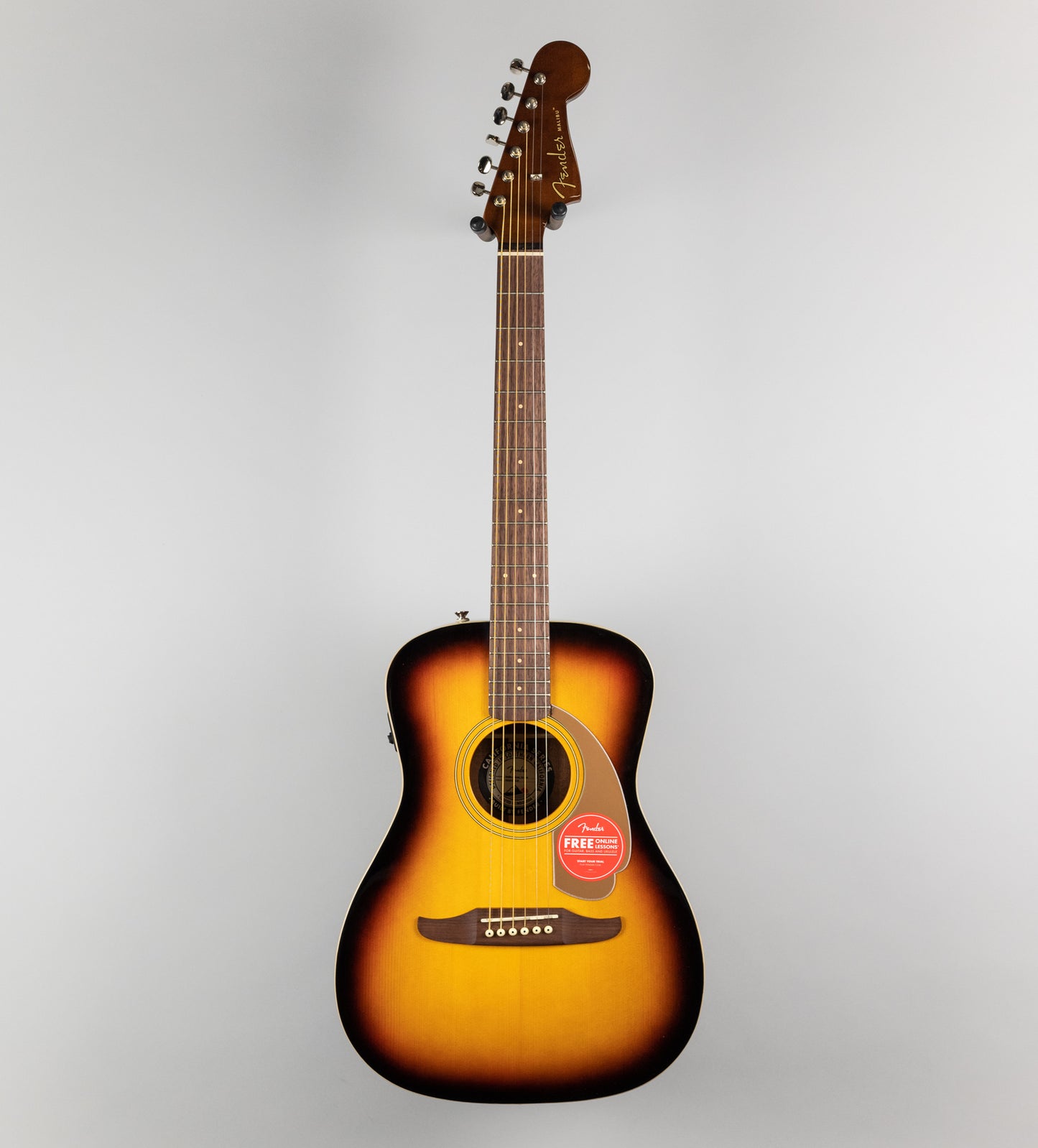 Fender Malibu Player Acoustic/Electric Guitar in Sunburst