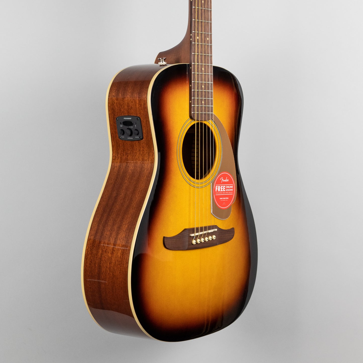 Fender Malibu Player Acoustic/Electric Guitar in Sunburst