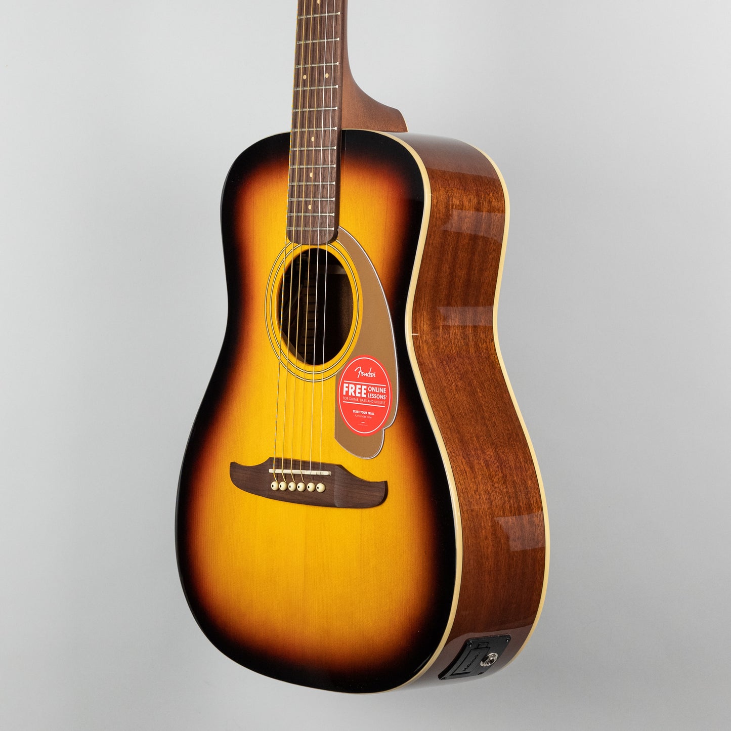 Fender Malibu Player Acoustic/Electric Guitar in Sunburst