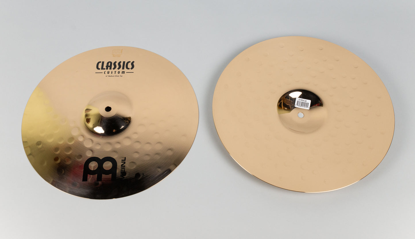 Meinl 14" Classics Custom Medium Hi-Hat (Pair), Brilliant Finish