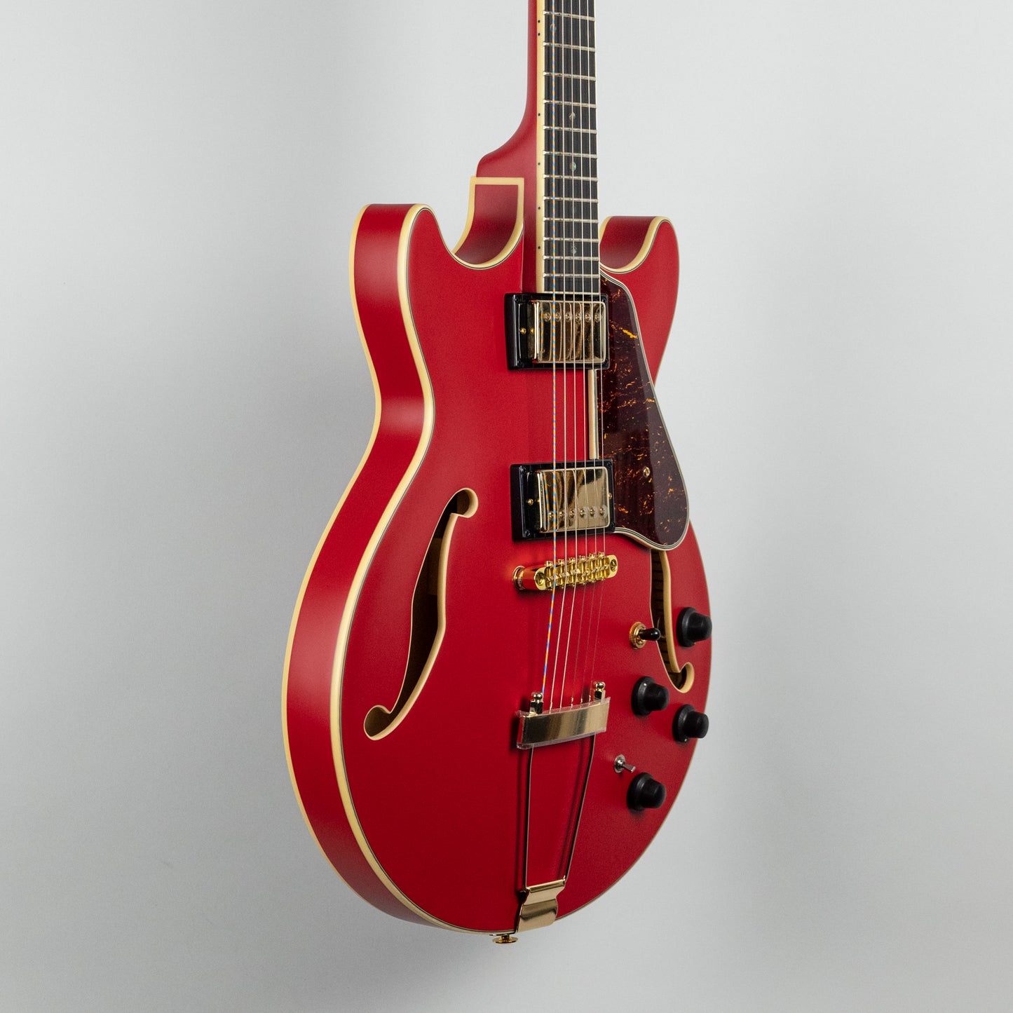 Ibanez AMH90-CRF Semi-Hollow Body Guitar in Cherry Red Flat