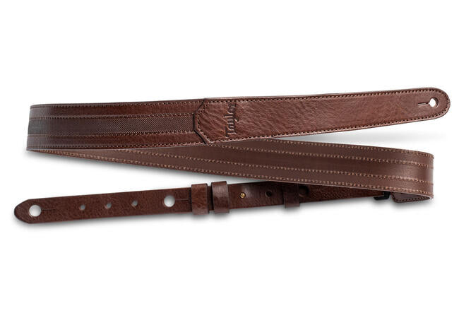 Taylor Slim Leather Guitar Strap, Chocolate Brown