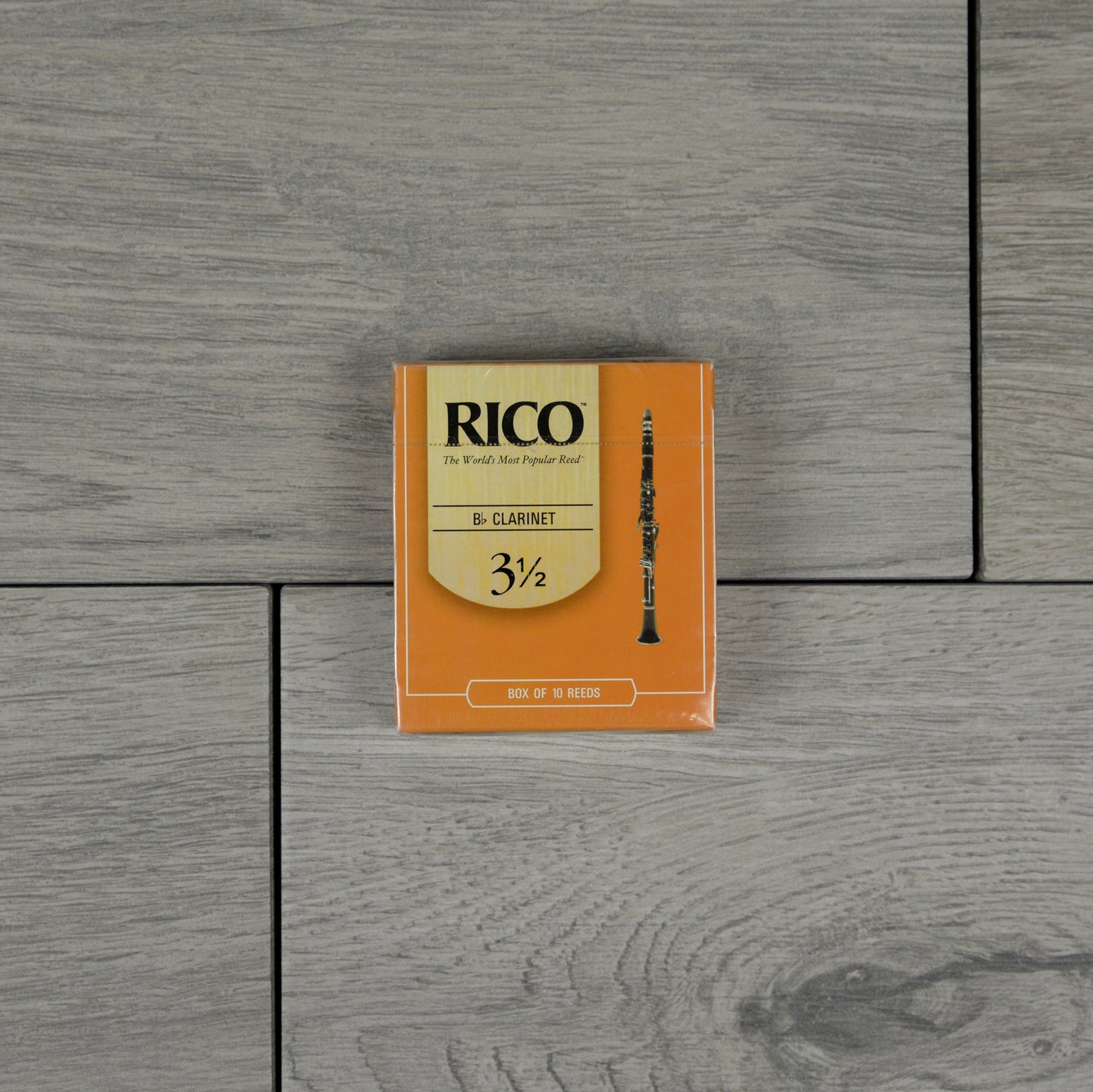 Rico by D'Addario Bb Clarinet Reeds, Strength 3.5 (Box of 10)
