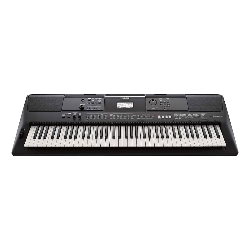 Yamaha PSR-EW410 Portable Keyboard, 76-Key, in Black