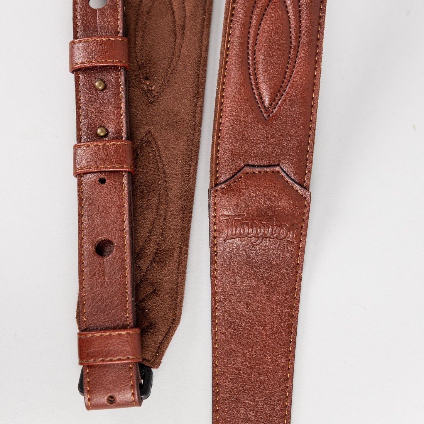Taylor Vegan Leather 2" Guitar Strap, Medium Brown