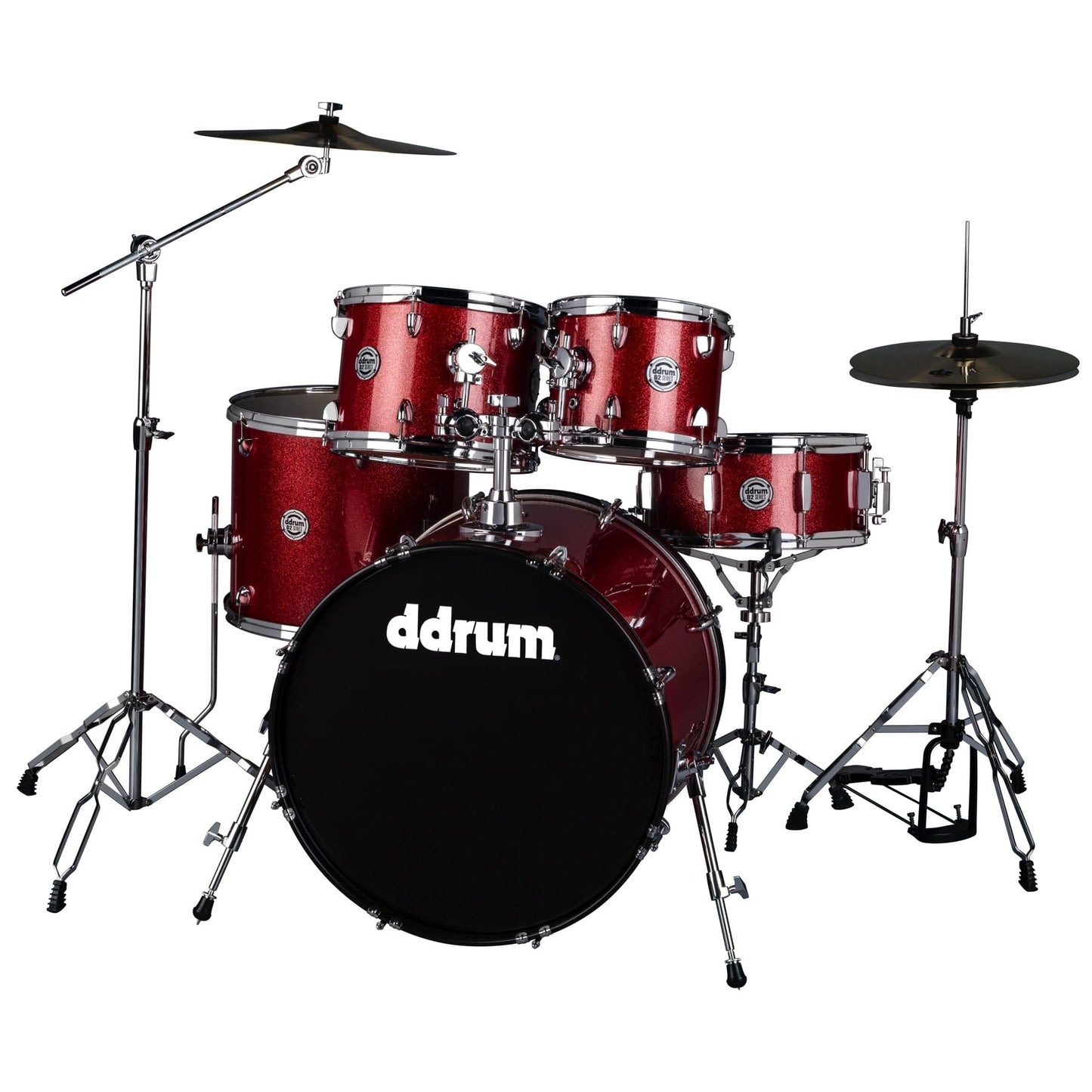 ddrum D2 522 5-Piece Complete Drum Set in Red Sparkle