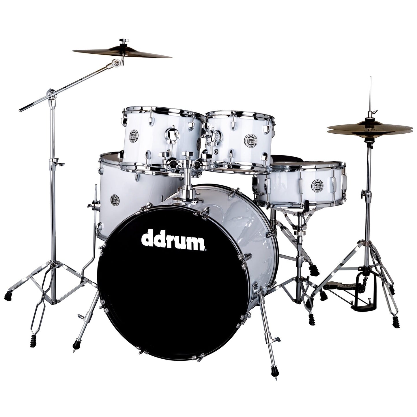 ddrum D2 522 5-Piece Complete Drum Set in Gloss White