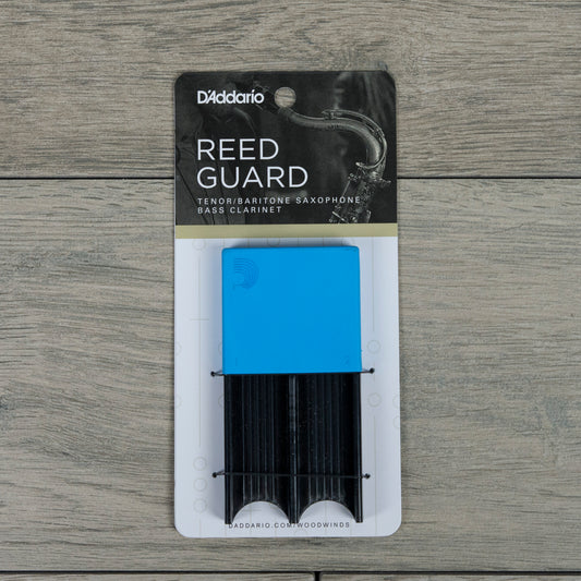 D'Addario Tenor/Baritone Sax & Bass Clarinet Reed Guard, Blue (Holds 4 Reeds)