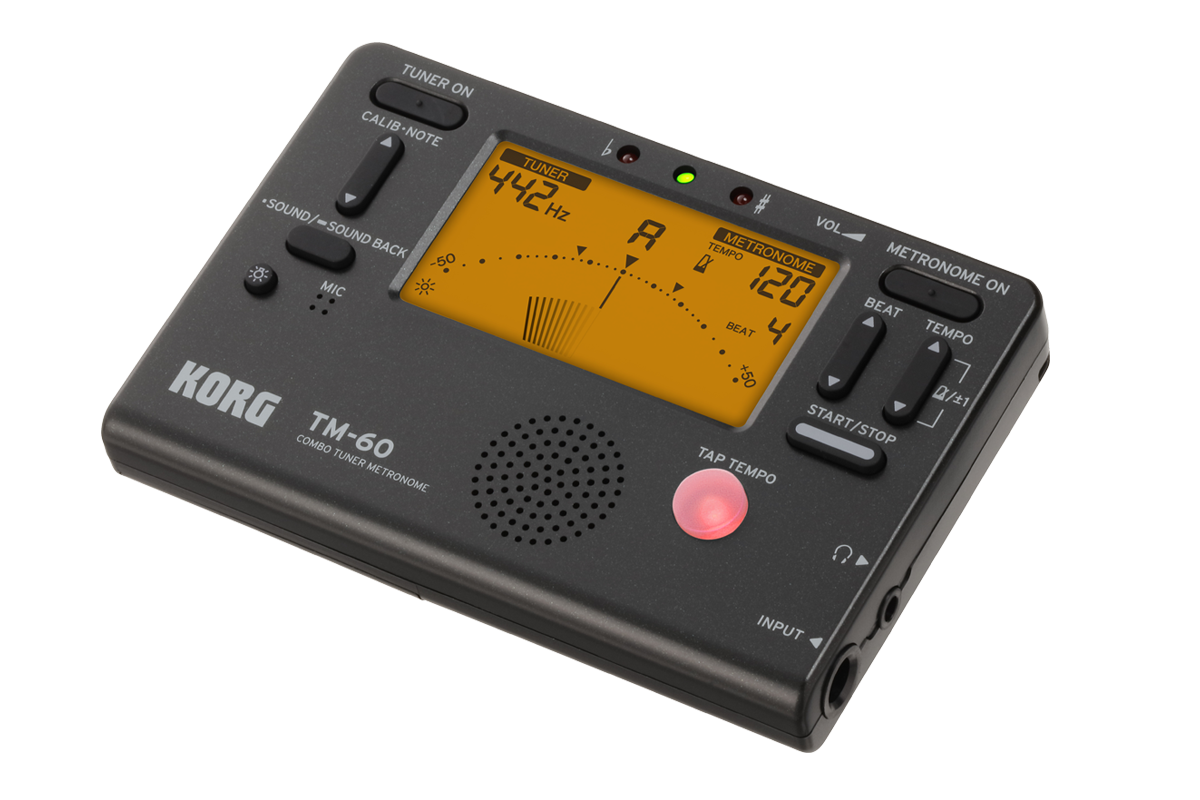 Korg TM-60 Combo Tuner/Metronome, Black