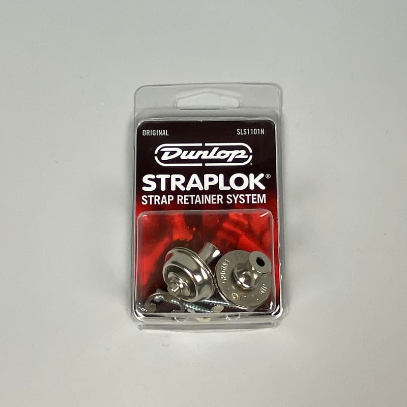 Dunlop Straplok Dual Design Strap Retainers, Nickel