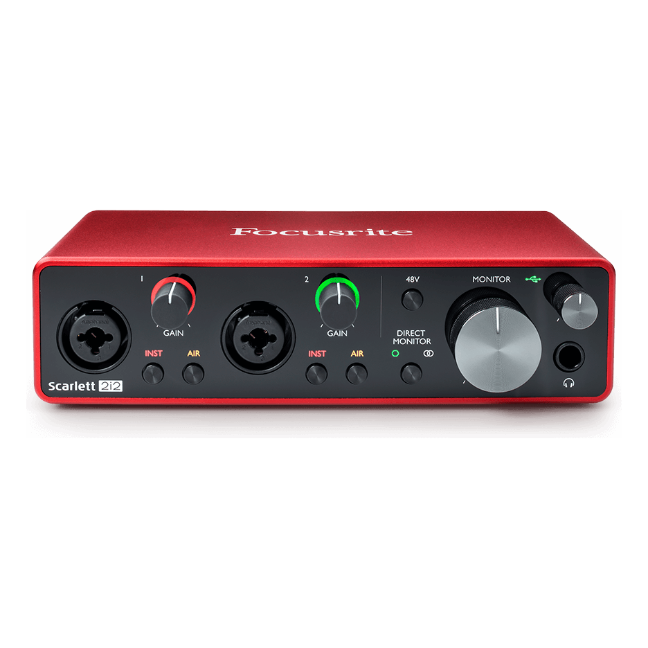 Focusrite Scarlett 2i2 Studio 3rd Gen USB Audio Interface Bundle