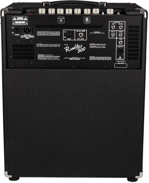 Fender Rumble 500 (V3), 120V, Bass Amp Black/Silver