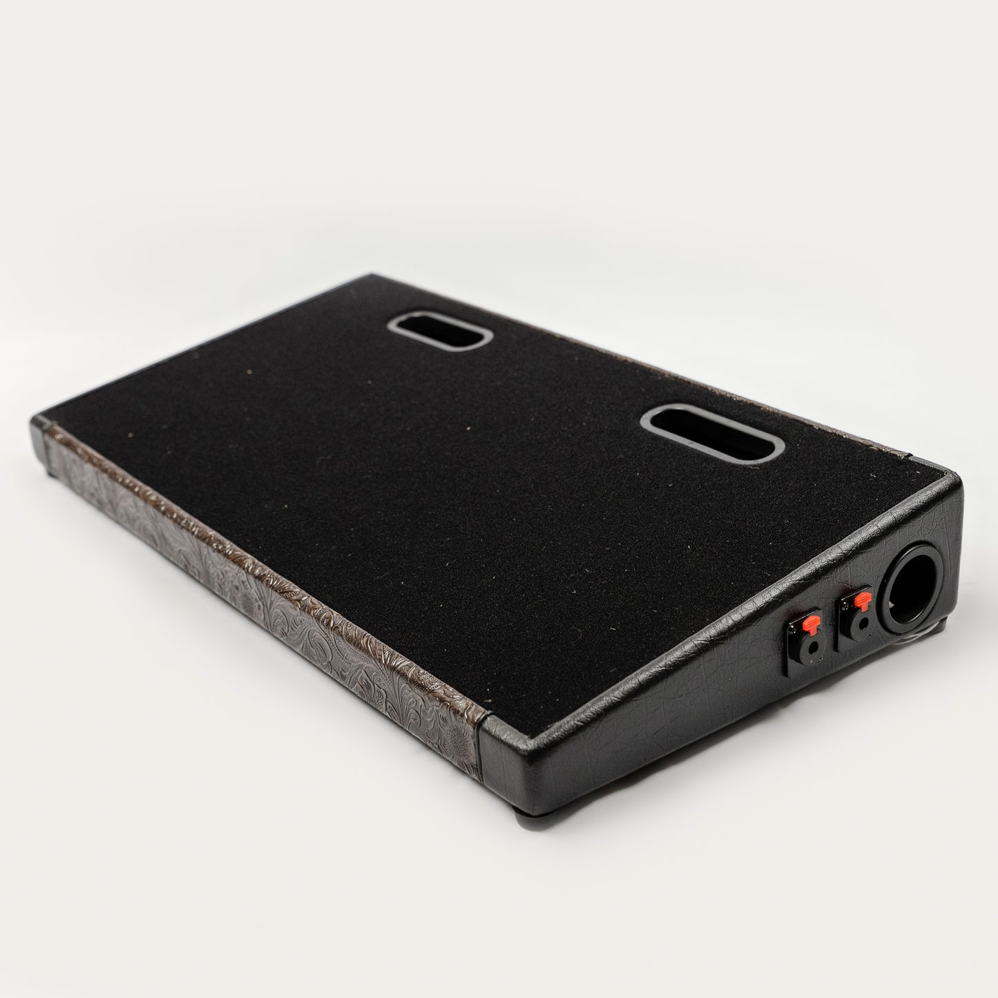 Blackbird 12 x 24 Custom Brown Western/Black Tolex Pedalboard with ATA Case