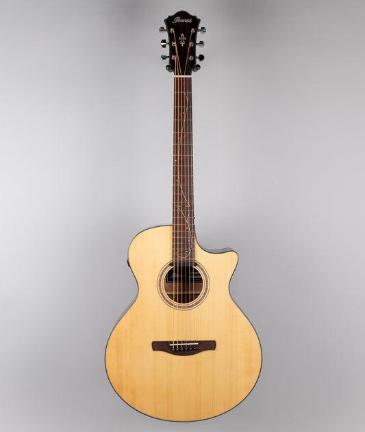 Ibanez AE275BT-LGS Baritone Acoustic/Electric Guitar in Natural Low Gloss