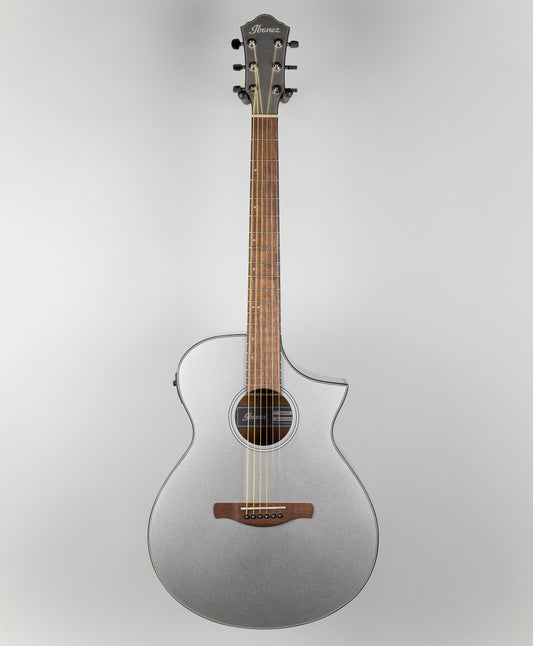 Ibanez AEWC10-SM Acoustic Guitar in Silver Metallic High Gloss