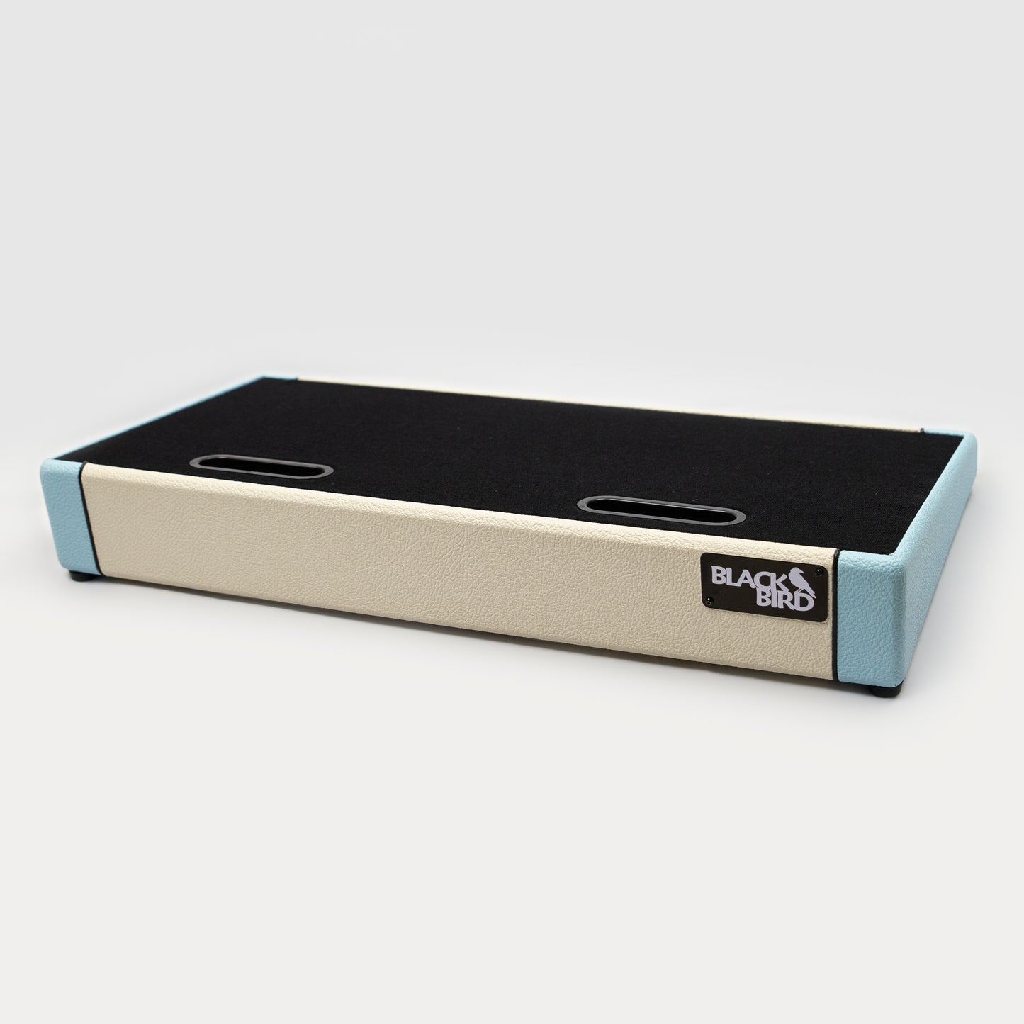 Blackbird 12 x 24 Custom Ivory/Baby Blue Tolex Pedalboard with ATA Case