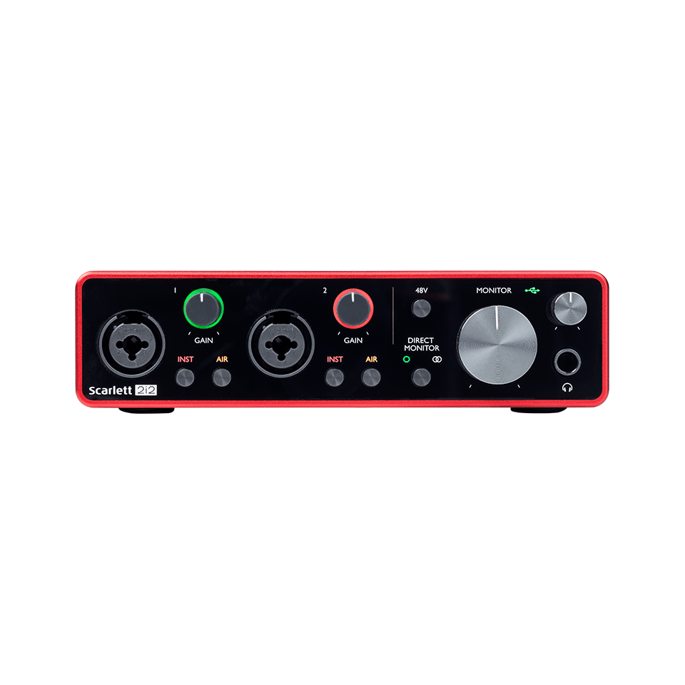 Focusrite Scarlett 2i2 Studio 3rd Gen USB Audio Interface Bundle