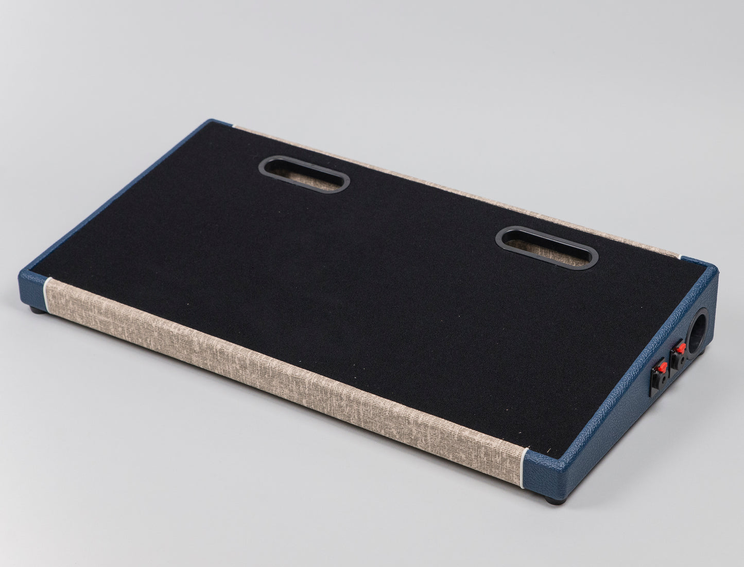 Blackbird 12 x 24 Custom Fawn/Navy Tolex Pedalboard with ATA Case