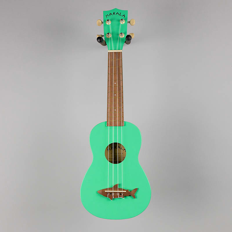 Kala Makala Soprano Shark Ukulele, Surf Green