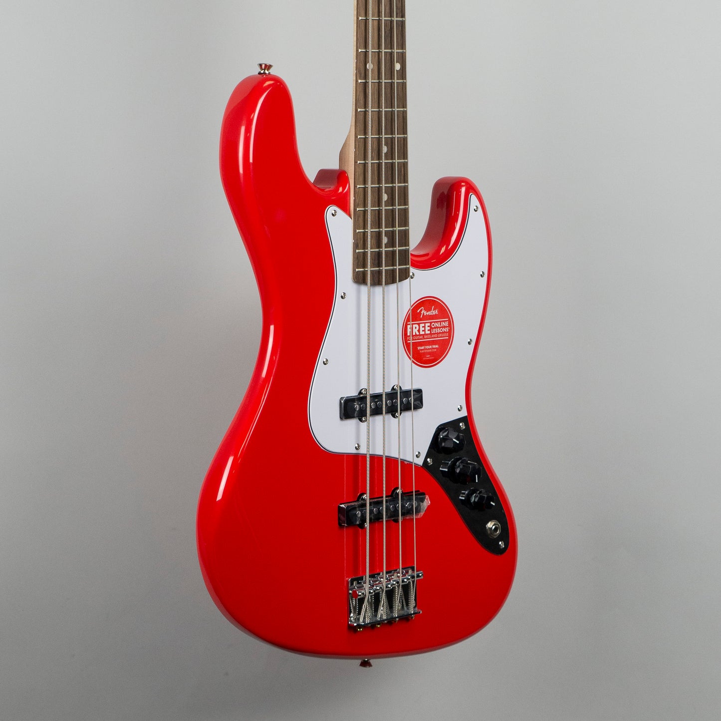 Squier Affinity Series Jazz Bass Guitar in Race Red