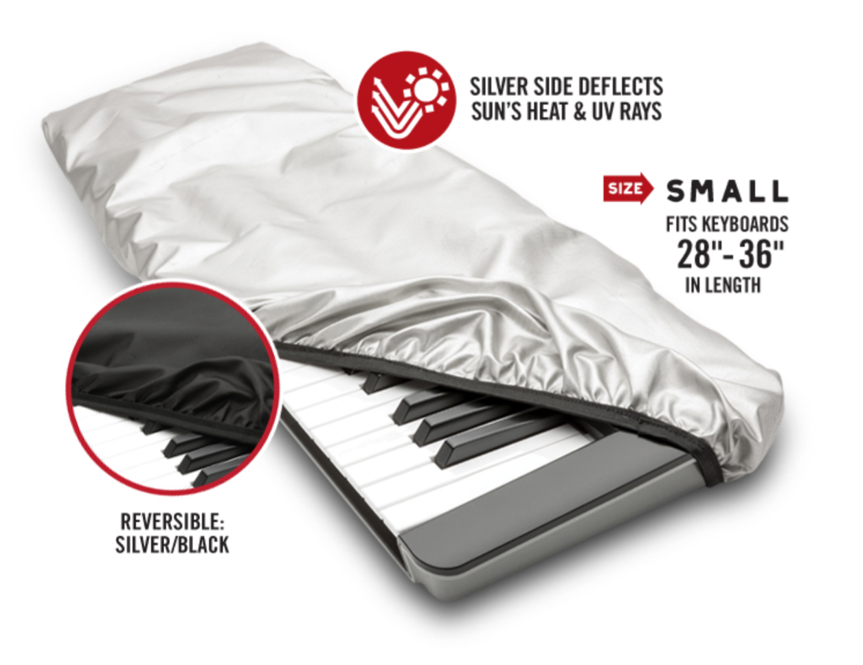 Maloney StageGear Keyboard Cover Small, 28" - 36"