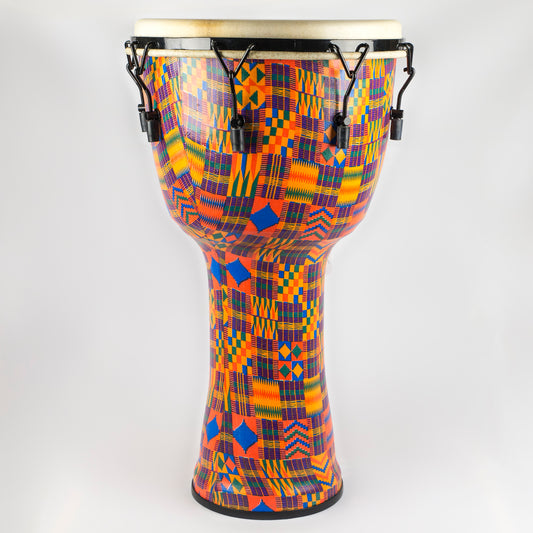 Meinl Mechanical Tuned Travel Series Djembe 14", Kenyan Quilt