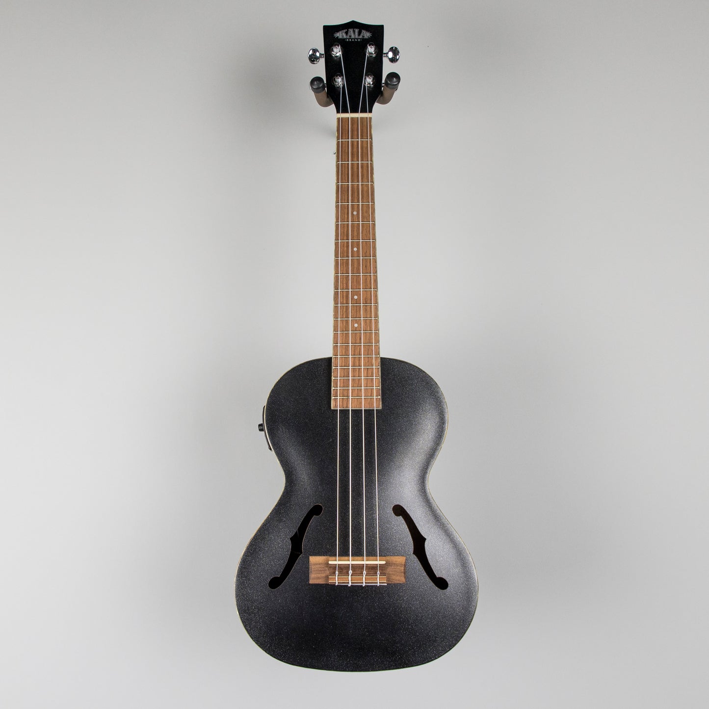 Kala KA-JTE/MTB Archtop Tenor Ukulele with EQ, Metallic Black