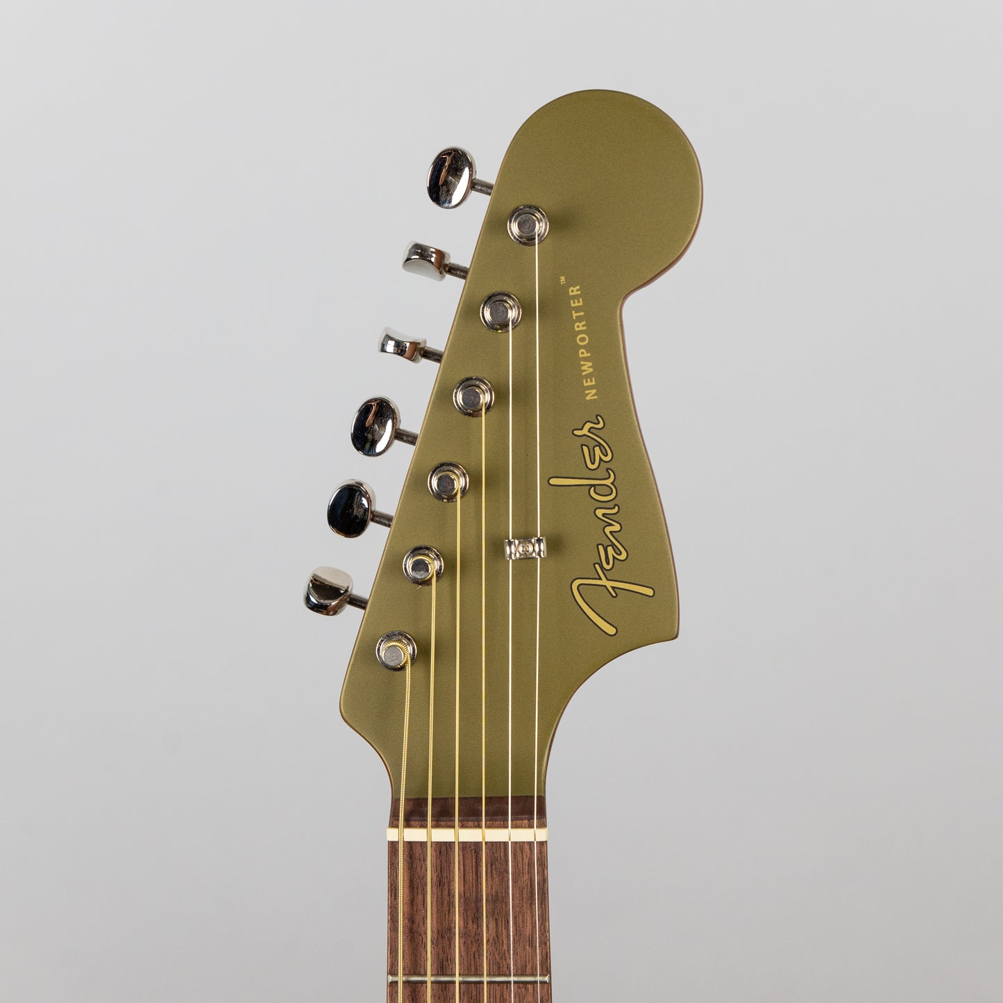 Fender Newporter Player Acoustic/Electric Guitar in Olive Satin
