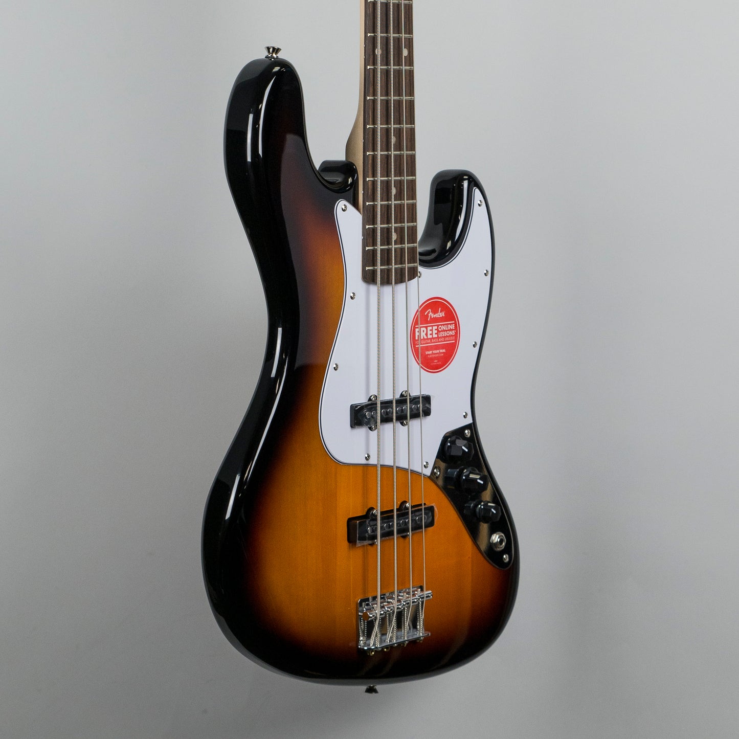 Squier Affinity Series Jazz Bass Guitar in Brown Sunburst