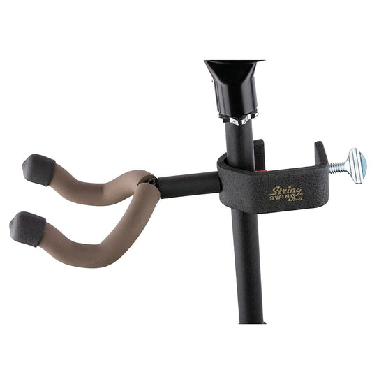 String Swing Mic Stand Mount Stage Guitar Hanger
