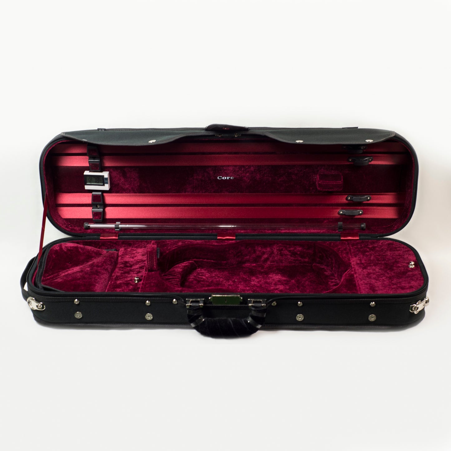 Howard Core CC500 4/4 Violin Case, Black with Red Interior