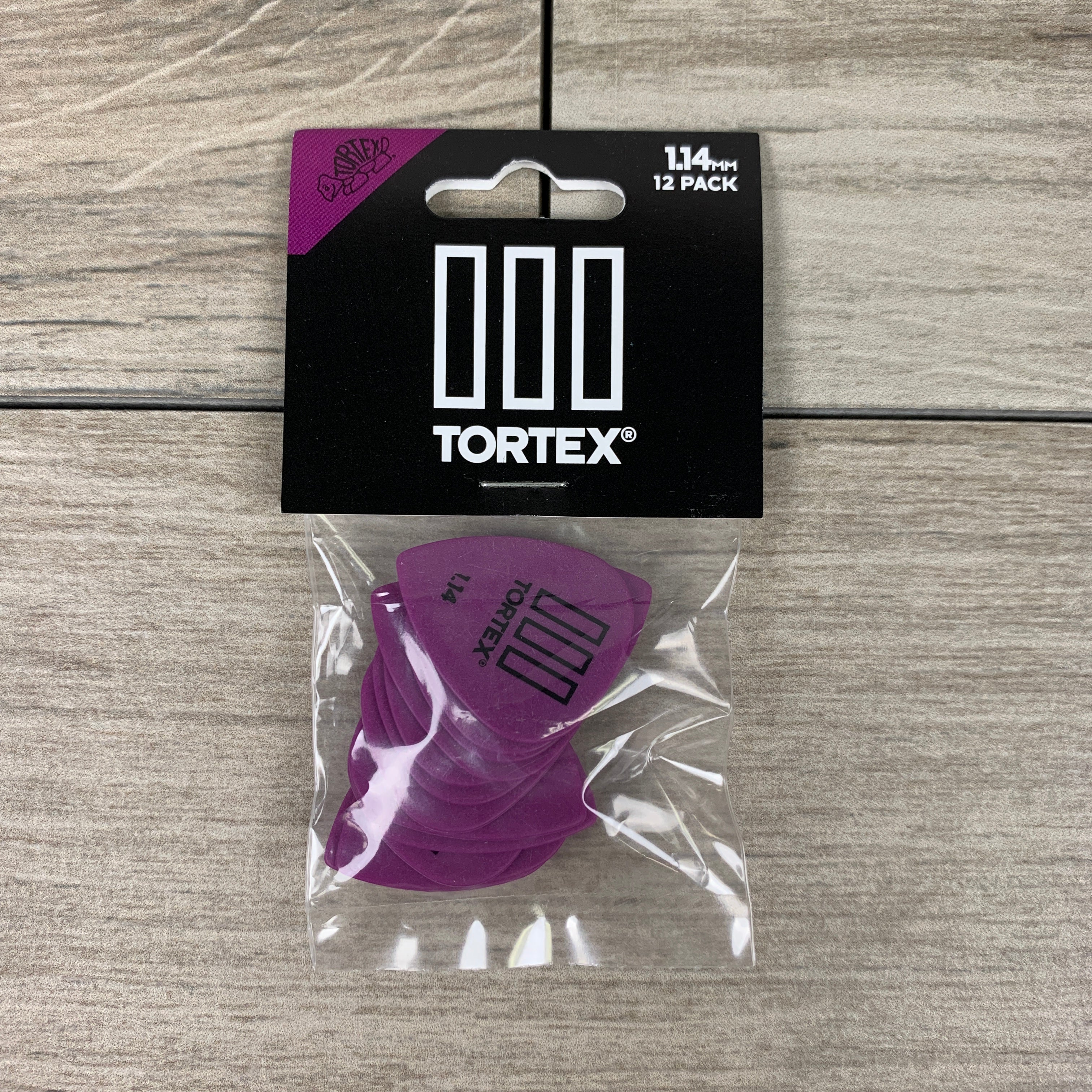 Dunlop Tortex TIII Guitar Picks 1.14mm Purple 12 Pack