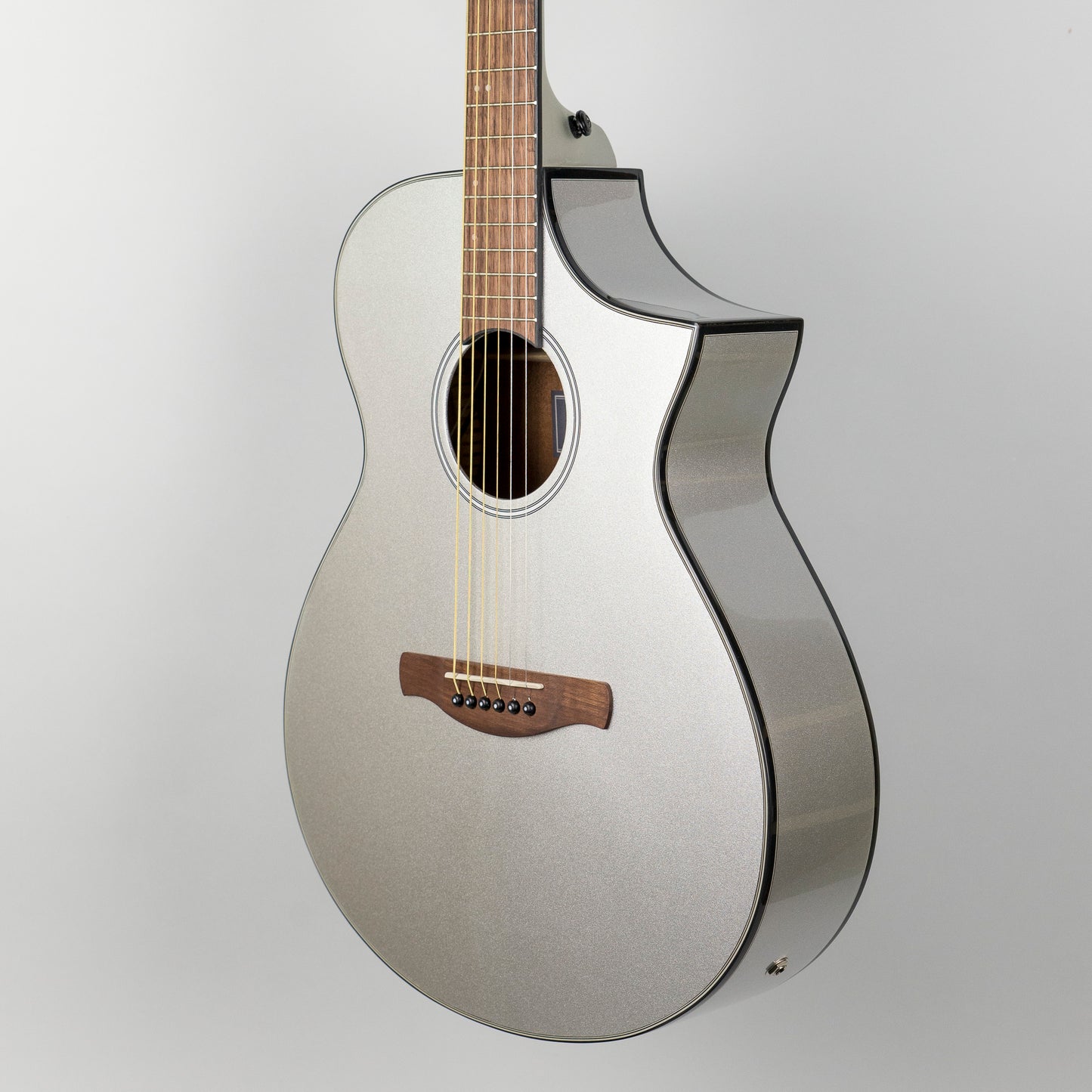 Ibanez AEWC10-SM Acoustic Guitar in Silver Metallic High Gloss