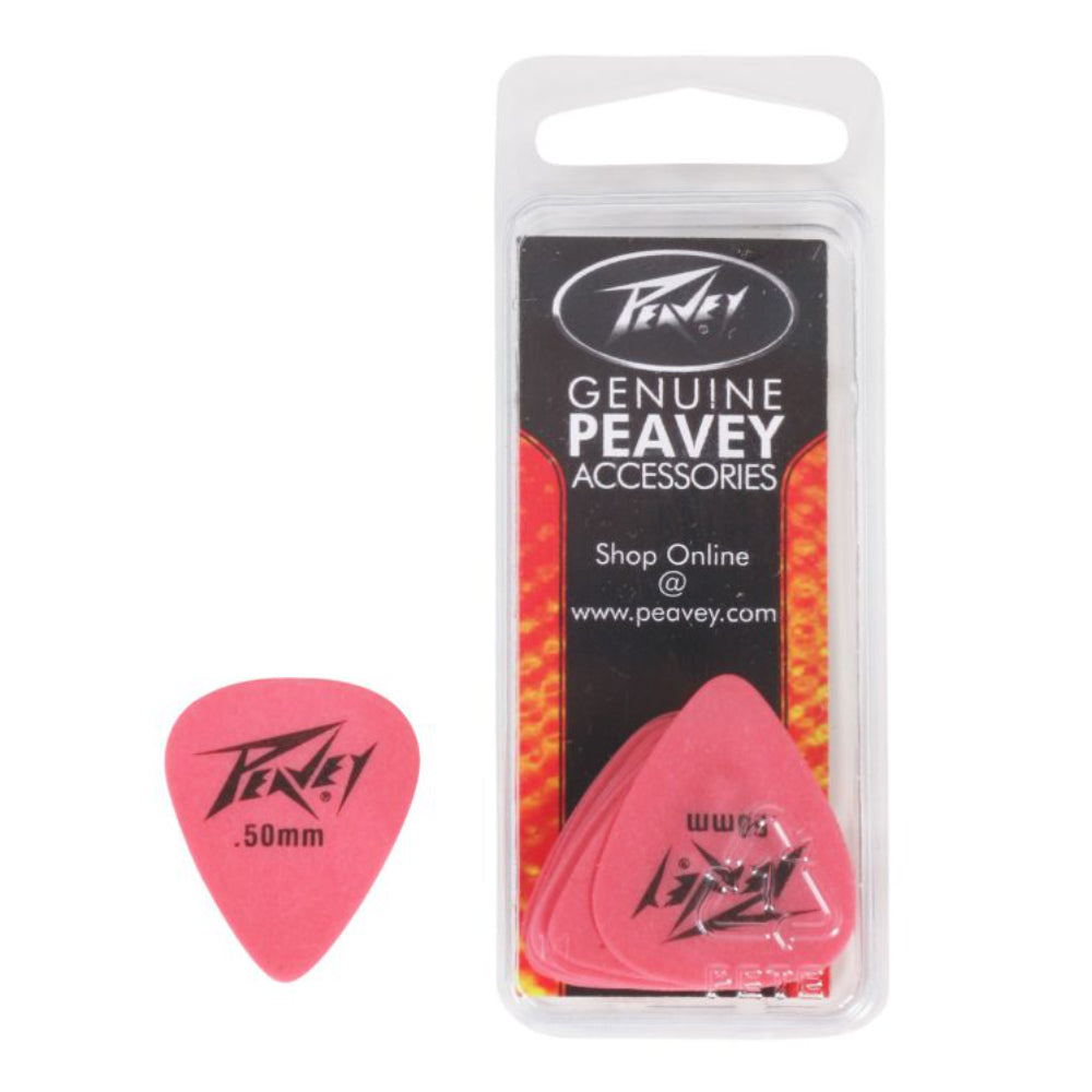 Peavey Dreamers 351 Guitar Picks, 0.50mm Thin, Red, 12-Pack