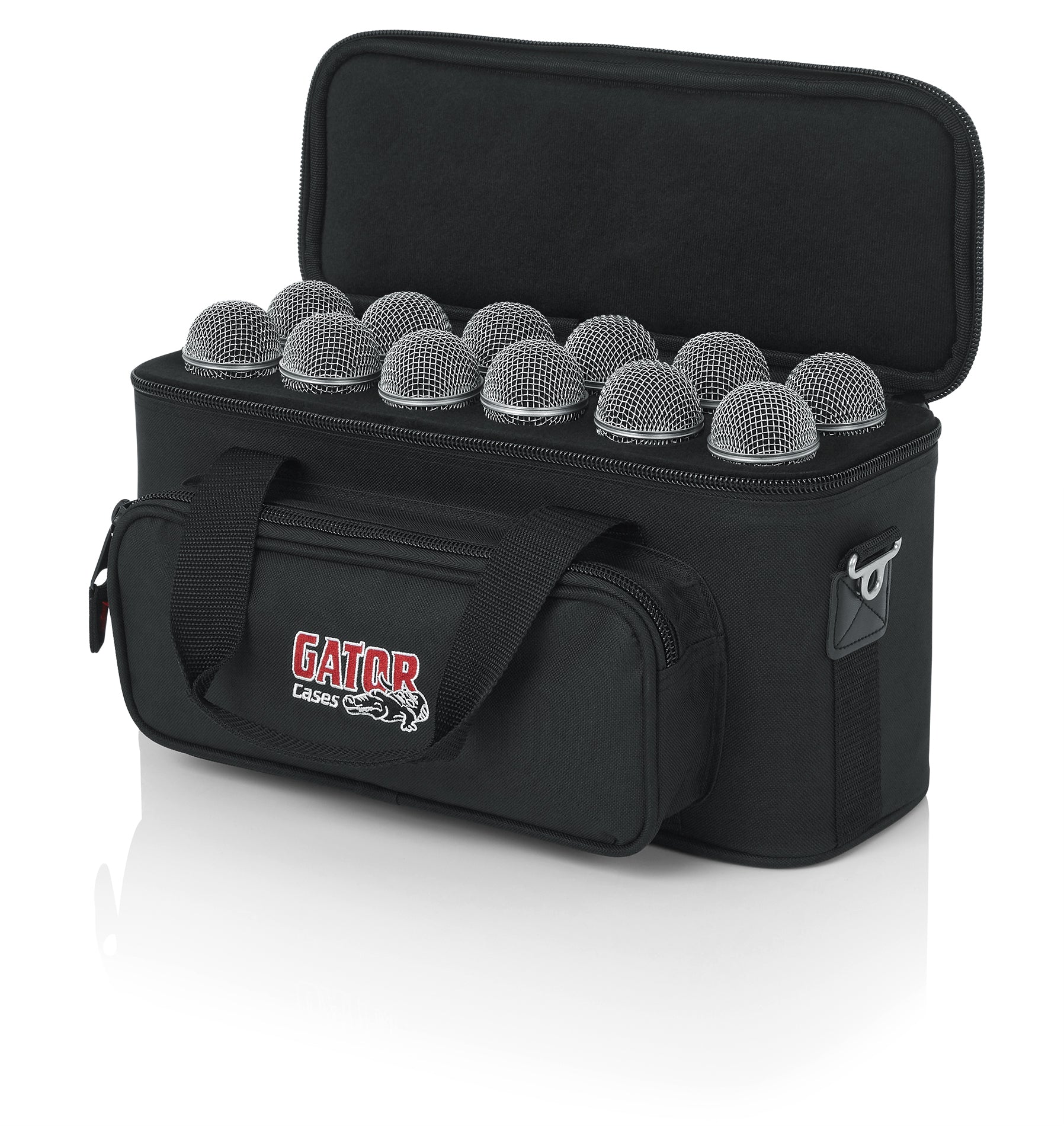Gator GM-12B 12 Mic Padded Gig Bag W/Pockets